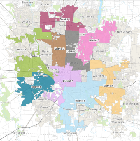 All Columbus City Council Districts - Columbus Districts